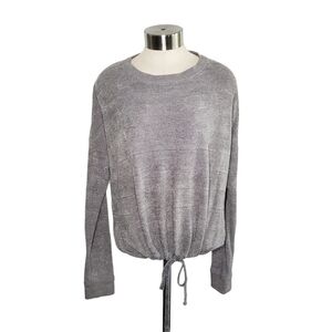 Three Dots super soft gray pullover sweater size M